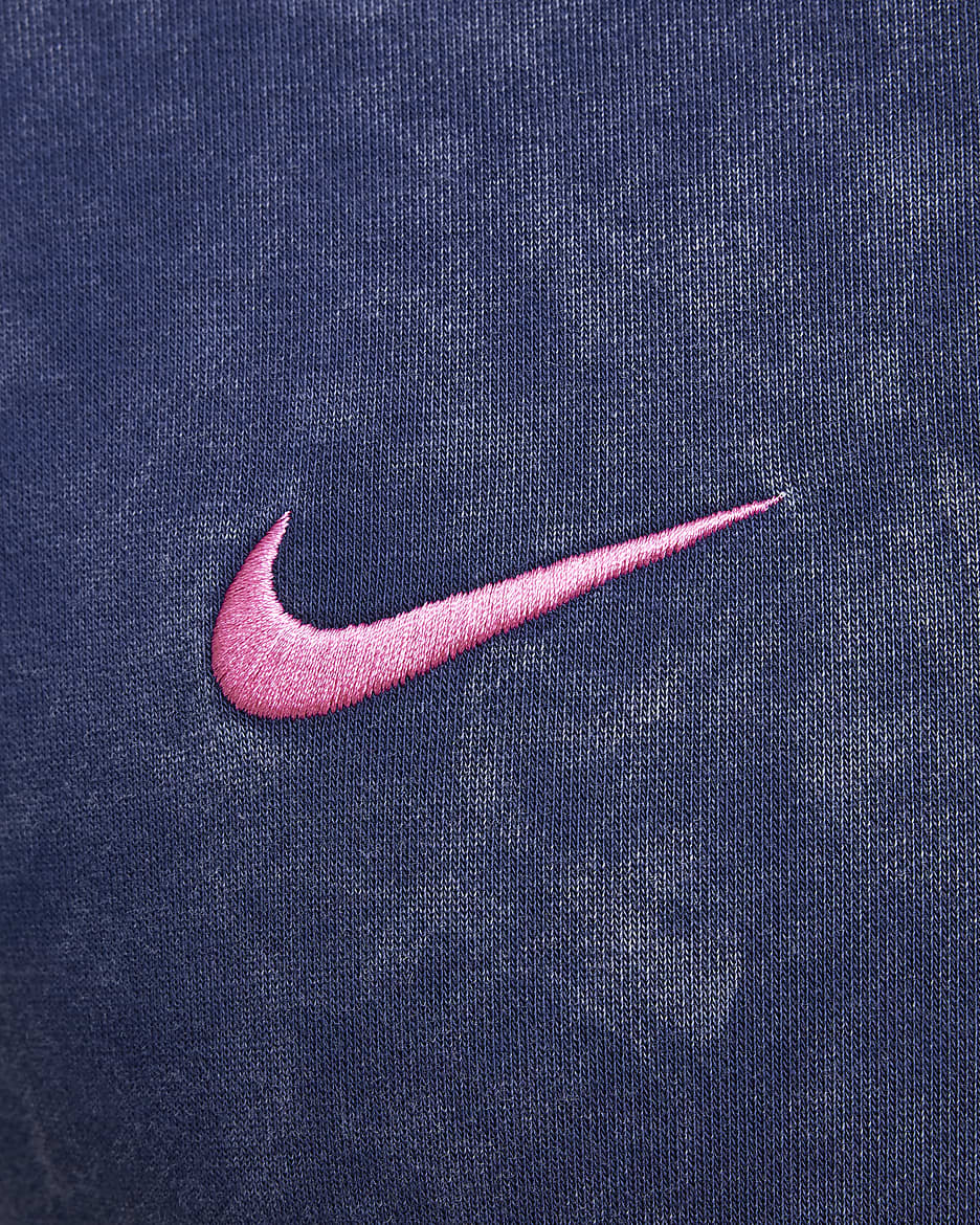 Atlético Madrid Club Third Nike Football Hoodie aus French Terry (Herren) - Blue Void/Pink Glow