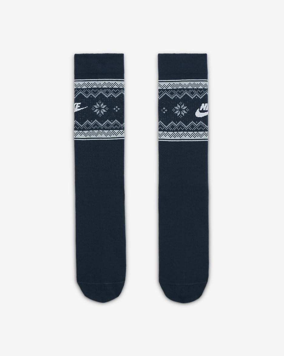 Nike Everyday Essentials Crew-Socken (1 Paar) - Armory Navy/Glacier Blue/Weiß