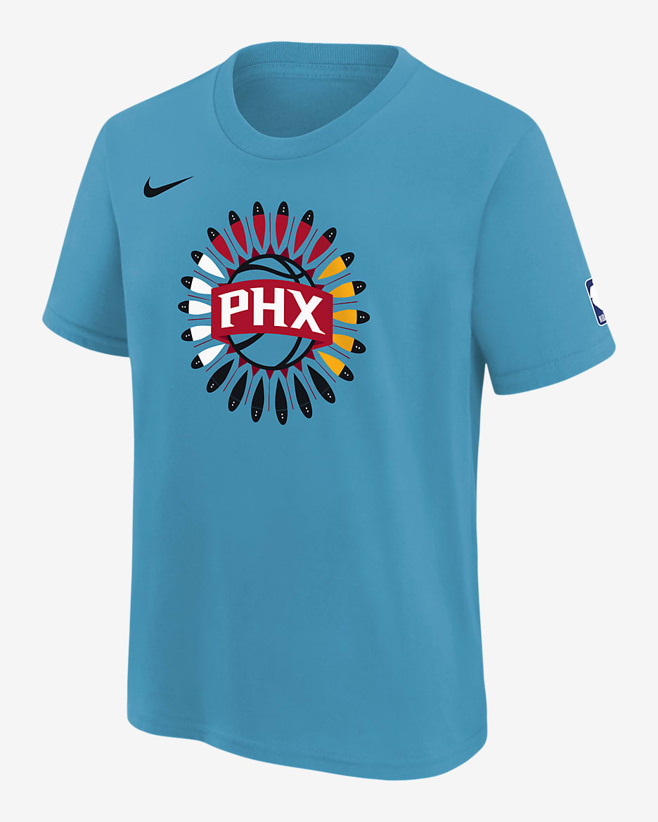 Phoenix Suns City Edition Big Kids' (Boys') NBA Logo T-Shirt - Dark Turquoise
