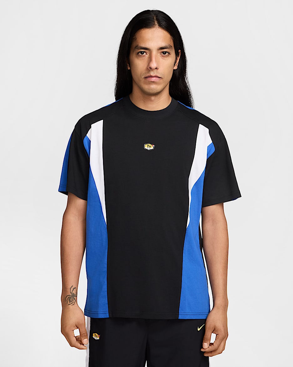 Nike Sportswear Erkek Tişörtü - Siyah/Game Royal/Beyaz