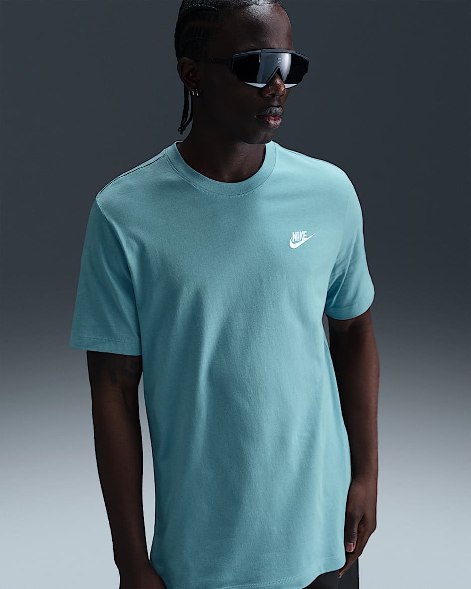 Nike Sportswear Club Men's T-Shirt - Denim Turquoise