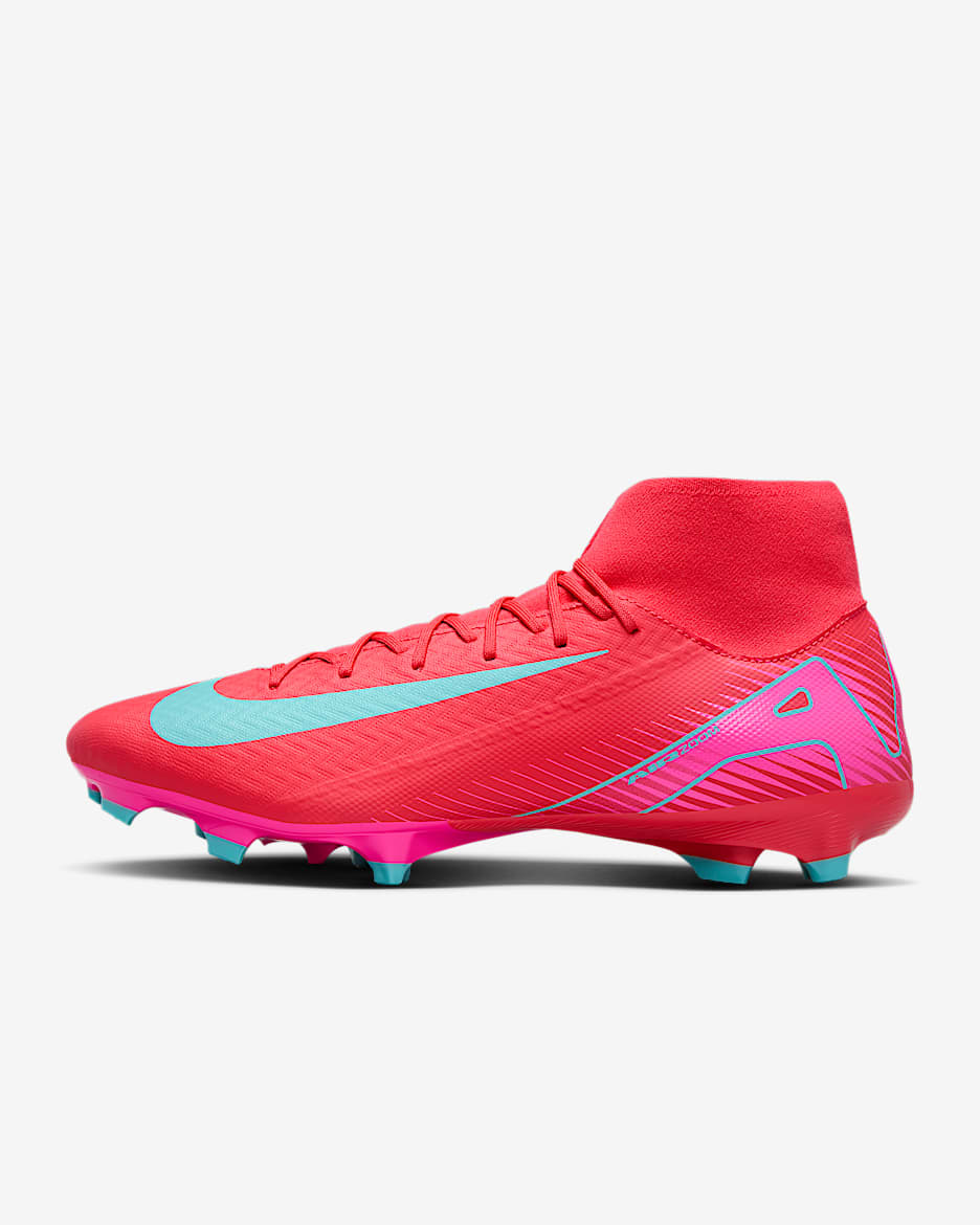 Nike Mercurial Superfly 10 Academy MG High-Top Football Boot - Ember Glow/Aurora Green