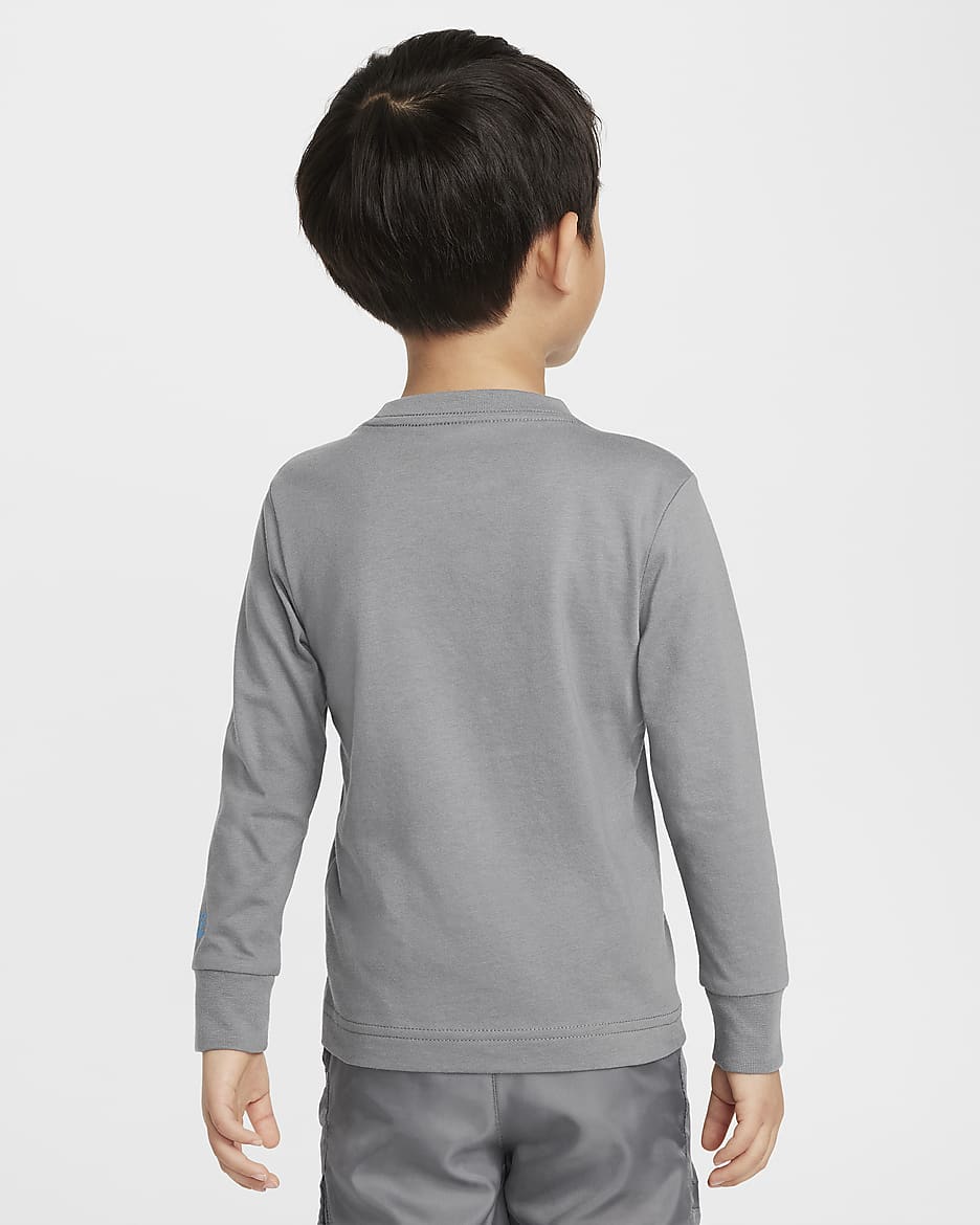 Playera de corte cuadrado infantil Air Nike - Gris humo