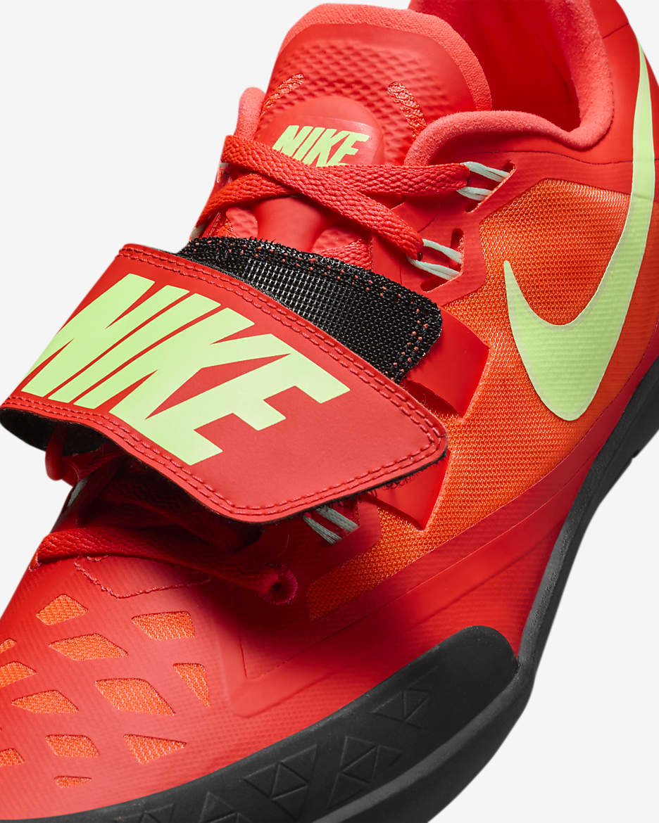 Nike Zoom SD 4 Track & Field Throwing Shoes - Bright Crimson/Hyper Orange/Lime Blast/Washed Coral