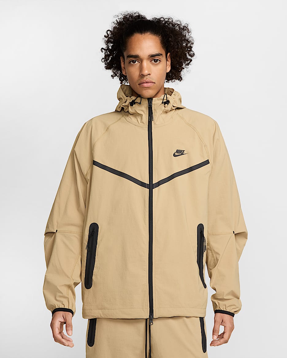Nike Tech Men's Woven Jacket - Parachute Beige/Parachute Beige/Black