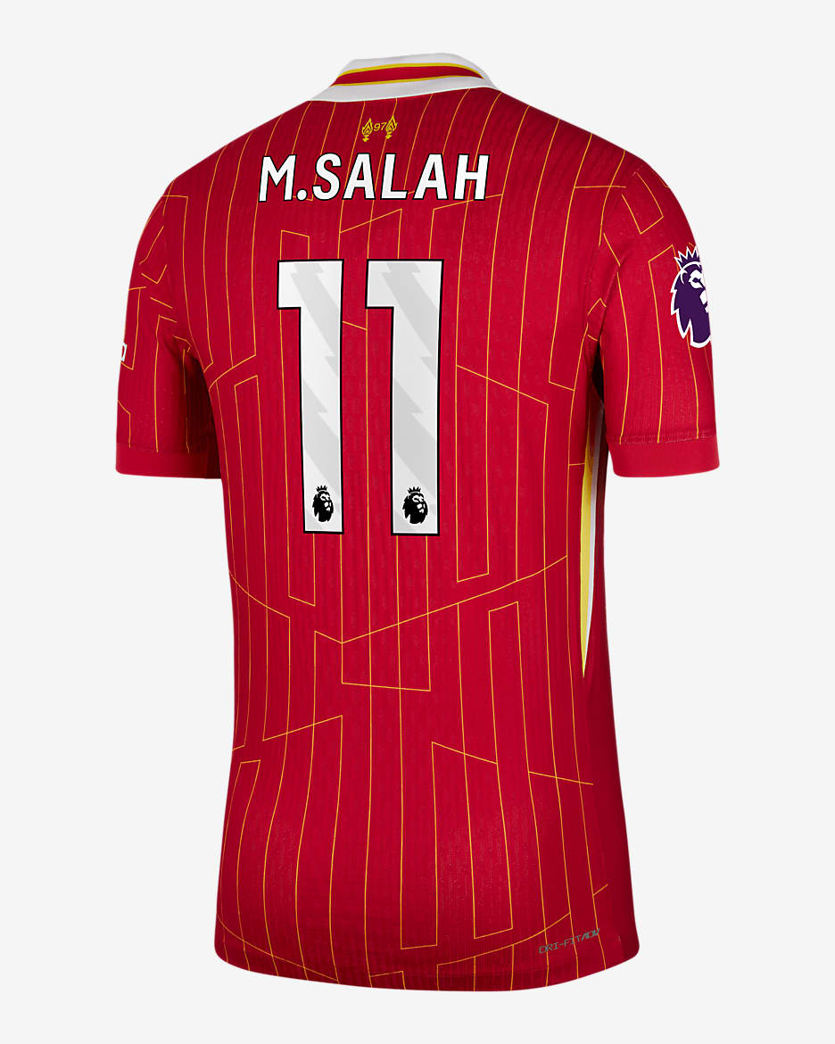 Mohamed Salah Liverpool 2024/25 Match Home Men's Nike Dri-FIT ADV Soccer Jersey - Red