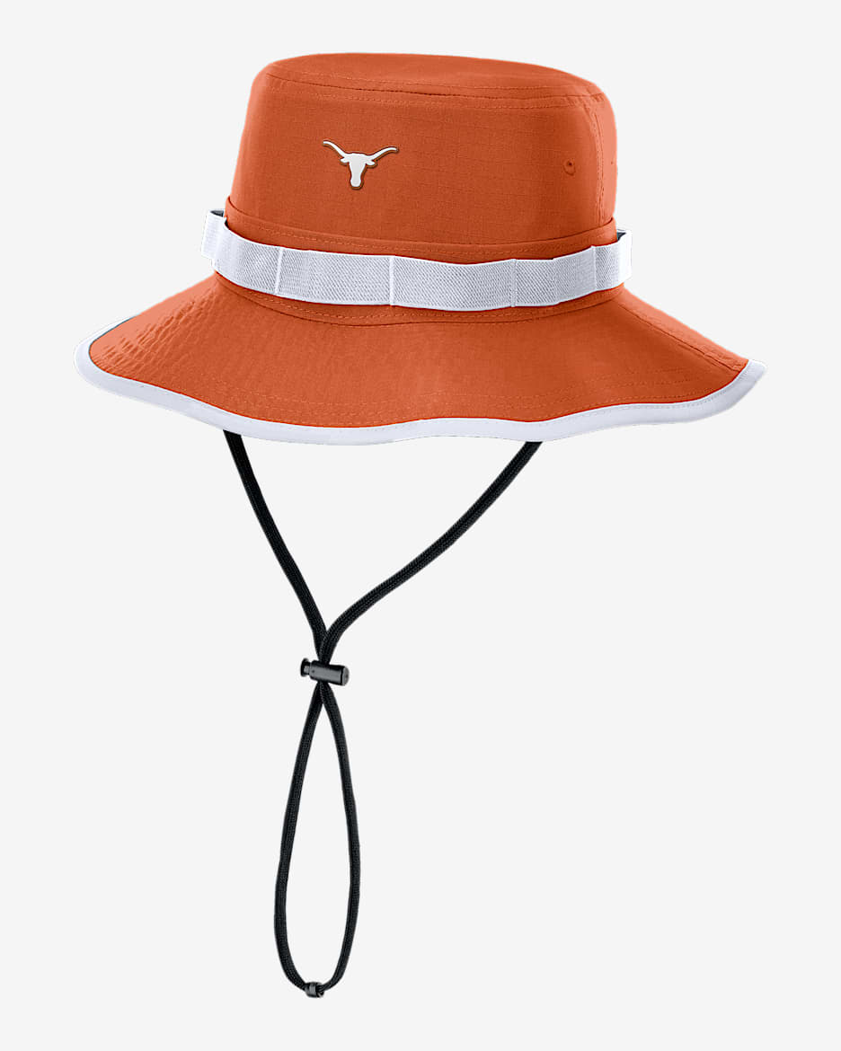 Texas Sideline Apex Gameday Boonie Men's Nike Dri-FIT College Bucket Hat - Burnt Orange