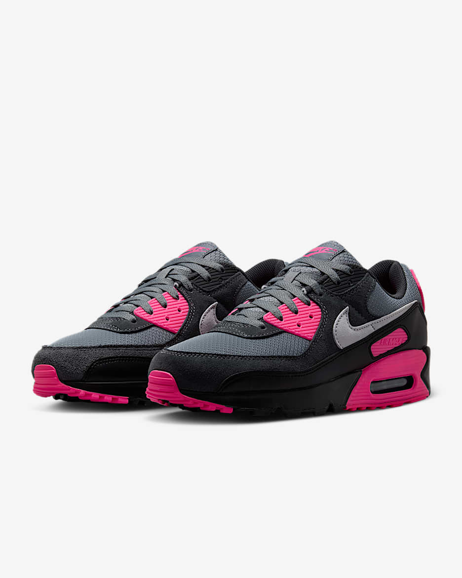 Chaussure Nike Air Max 90 pour homme - Cool Grey/Hyper Pink/Noir/Wolf Grey