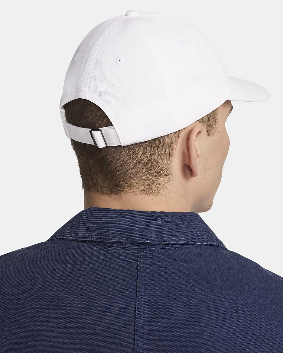 Nike Club Unstructured Dunk Patch Cap - White