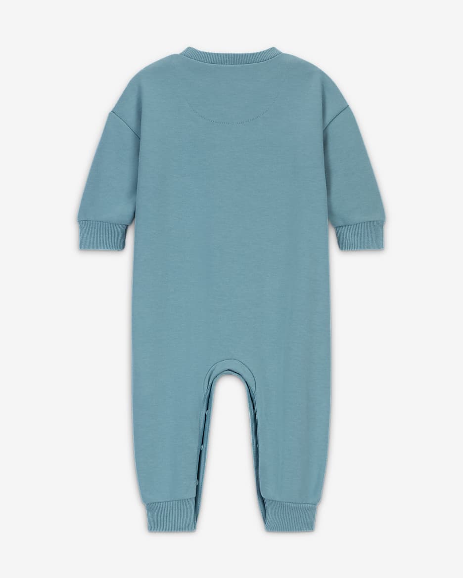 Nike Everyone From Day One Baby (0-9M) Crew Coverall - Denim Turquoise