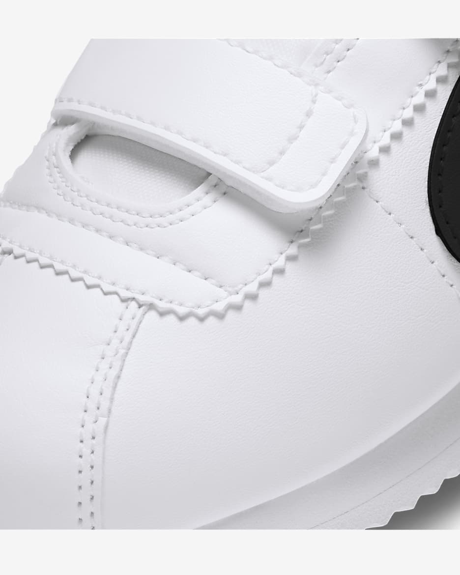 Nike Cortez Basic SL Younger Kids' Shoes - White/Black