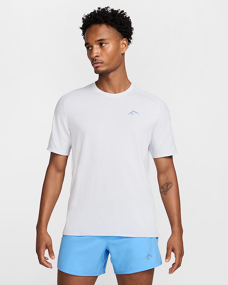 Maglia da running a manica corta Dri-FIT ADV Nike Solar Chase – Uomo - Football Grey/Nero