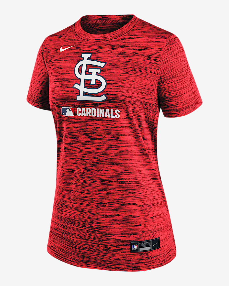 St. Louis Cardinals Authentic Collection Velocity Women's Nike Dri-FIT MLB T-Shirt - Red