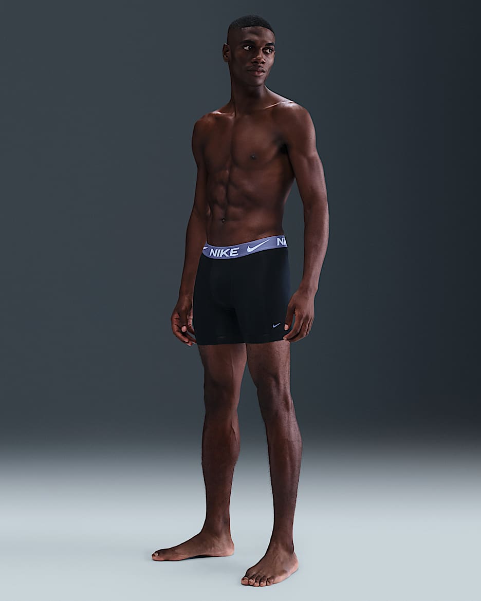 Nike Essential Micro Men's Dri-FIT Boxer Briefs (3-Pack) - Cloud