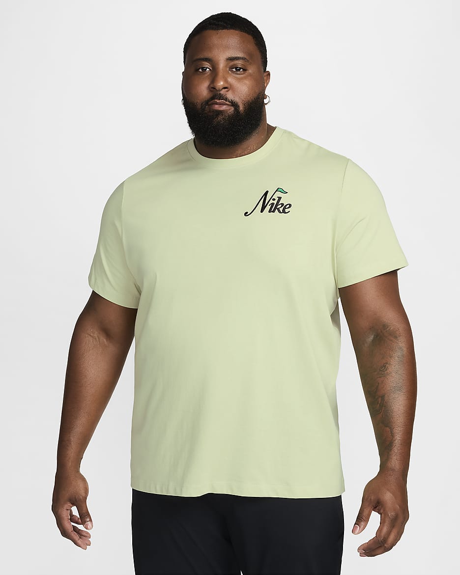 Ανδρικό T-Shirt για γκολφ Nike - Olive Aura