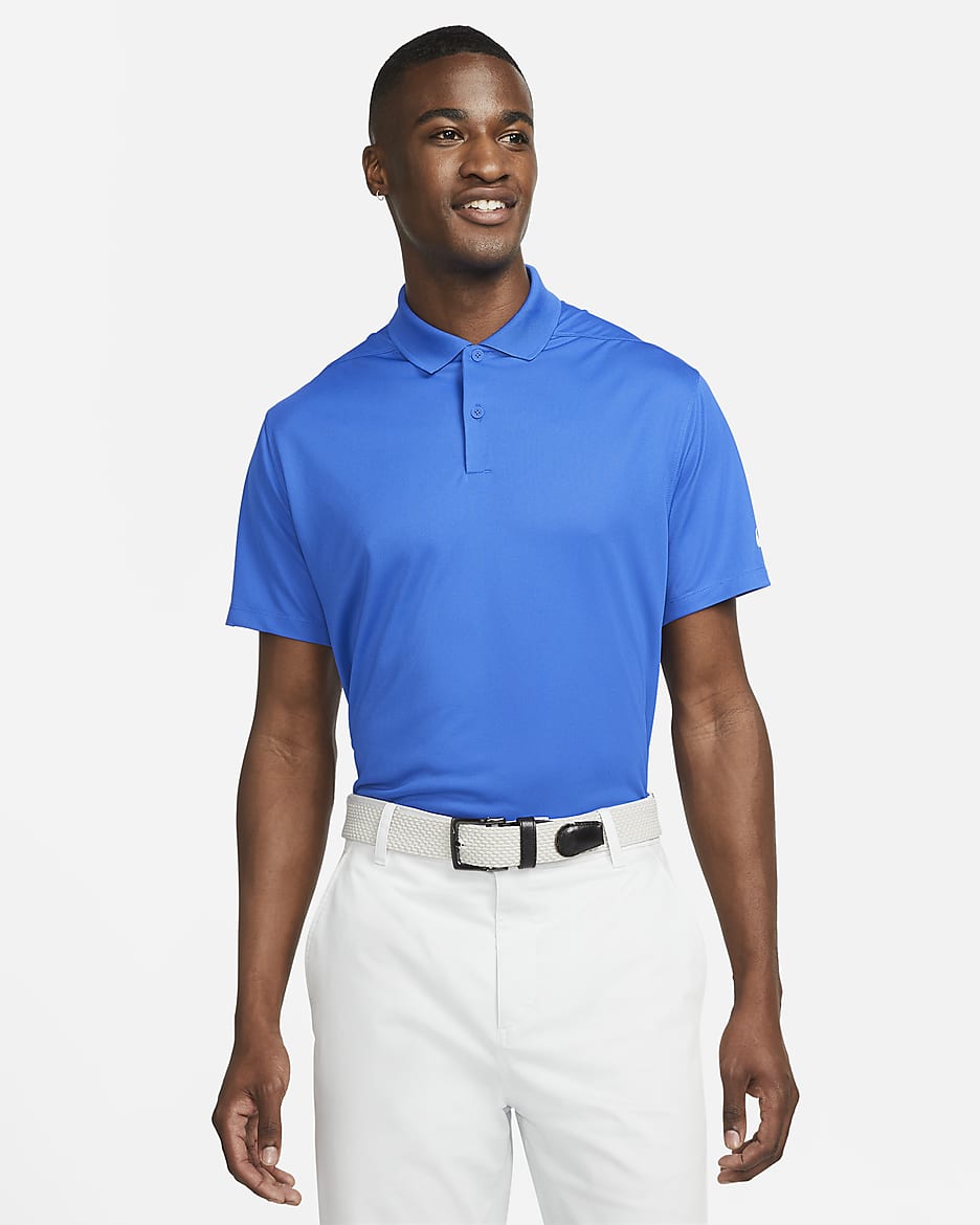 Nike Dri-FIT Victory Men's Golf Polo - Game Royal/White