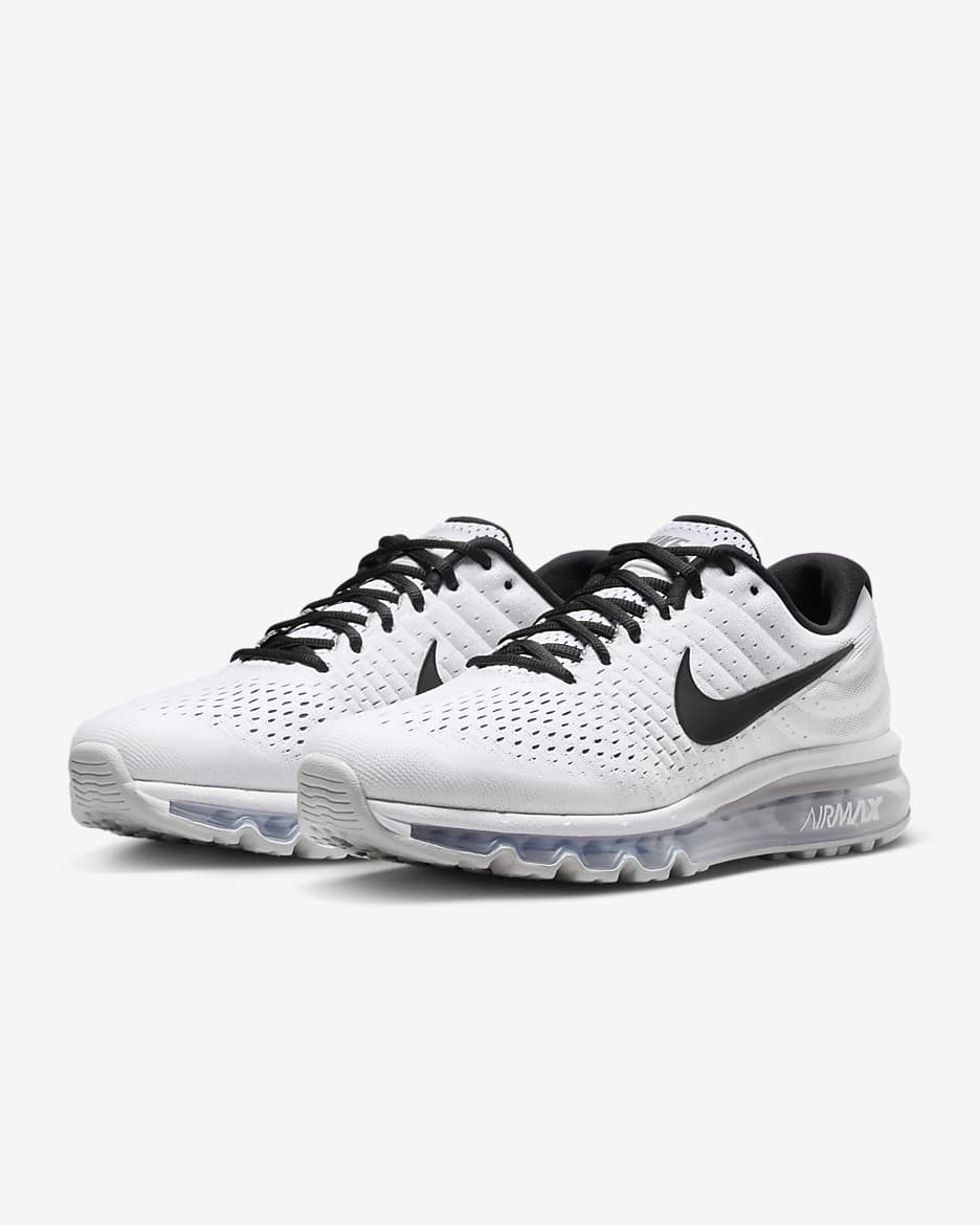 Tenis para hombre Nike Air Max 2017 - Blanco/Platino puro/Negro