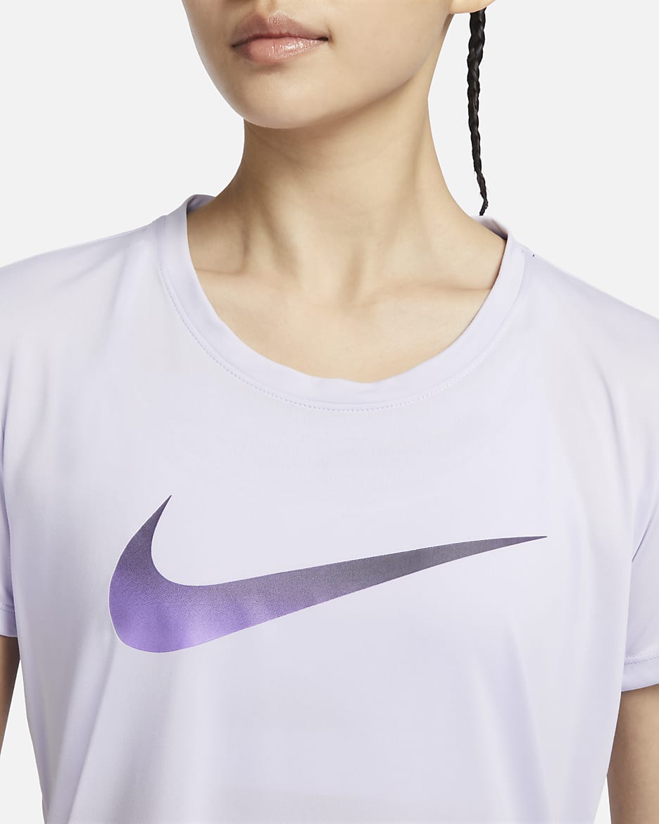 Nike Dri-FIT One Women's Short-Sleeve Running Top - Oxygen Purple