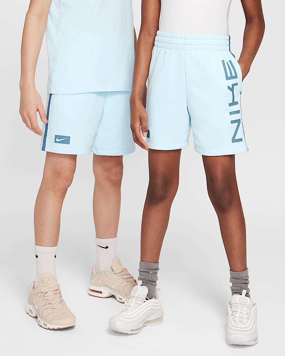 Nike Multi Pantalons curts de teixit Fleece Dri-FIT - Nen/a - Glacier Blue/Smokey Blue/Glacier Blue/Smokey Blue