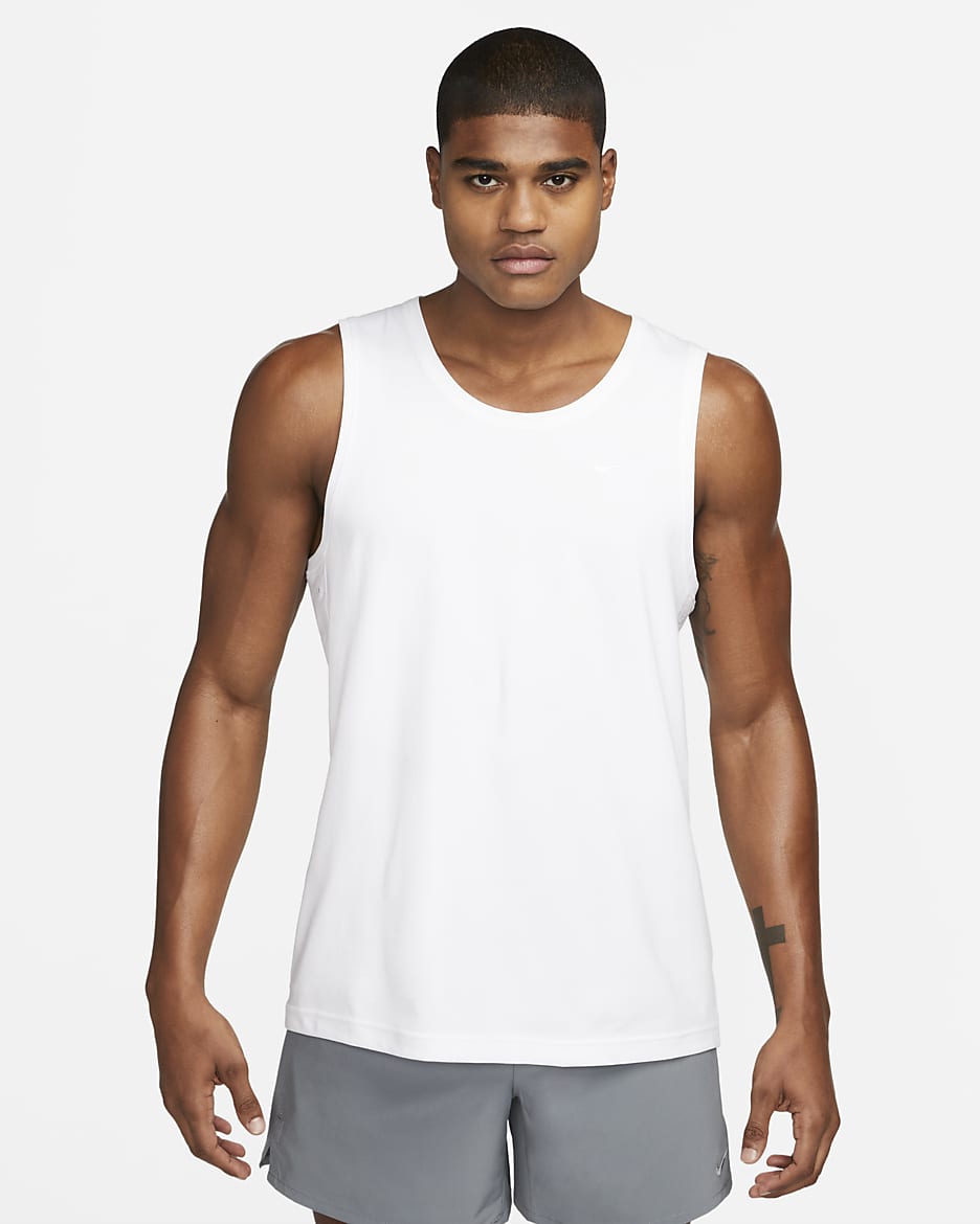 Nike Primary Men's Dri-FIT Versatile Tank Top - White/White