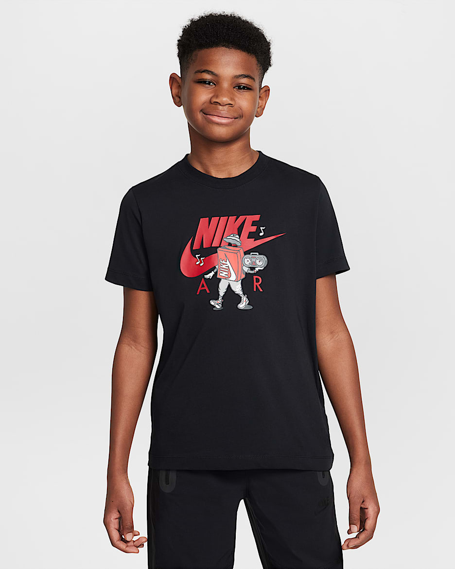 เสื้อยืดเด็กโต Nike Sportswear - ดำ