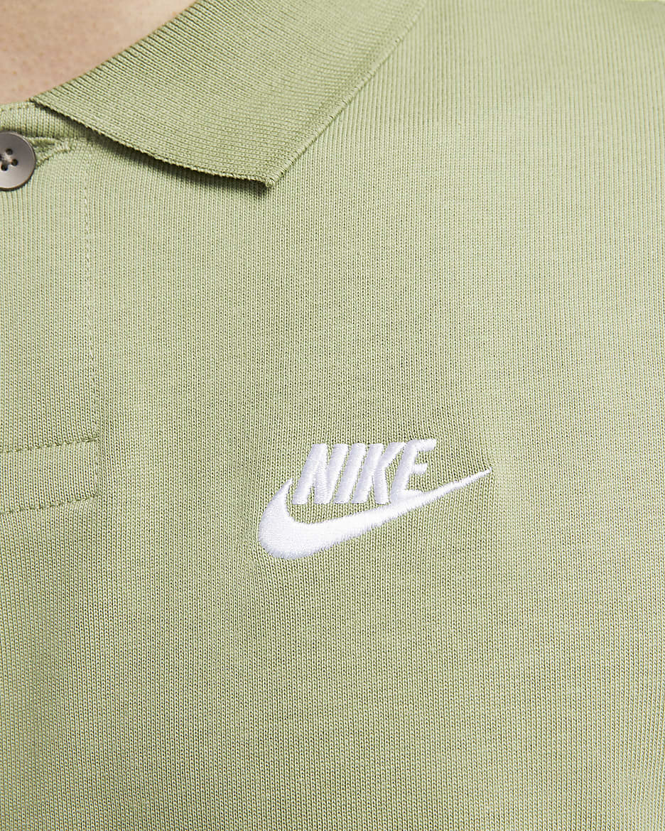 Nike Club Men's Polo - Oil Green/White