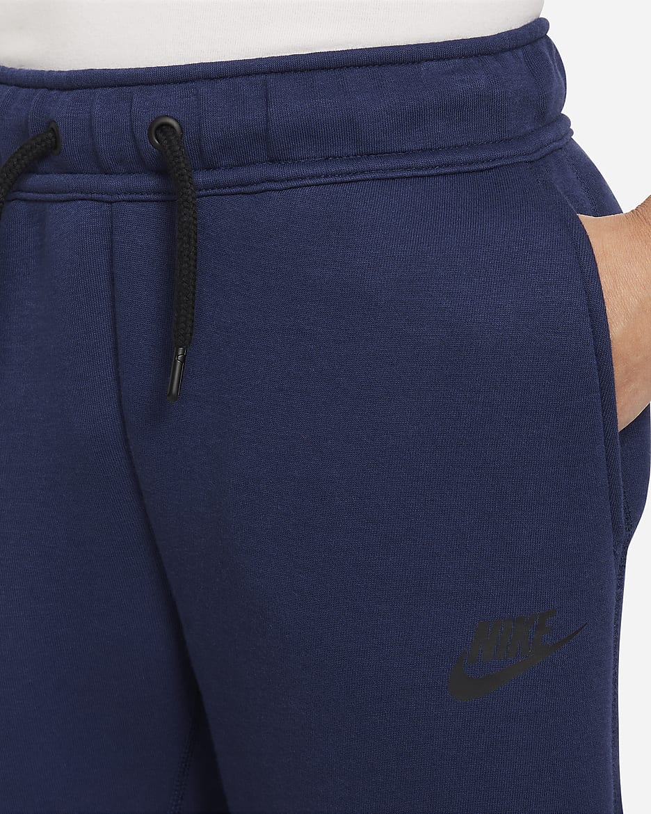 Nike Sportswear Tech Fleece jongensbroek - Midnight Navy/Aquarius Blue/Zwart/Zwart