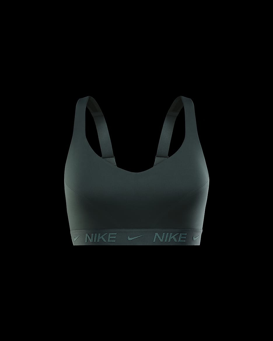 Nike Indy High-Support Women's Padded Adjustable Sports Bra - Vintage Green