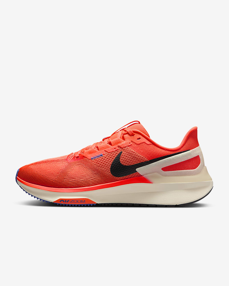 Nike Structure 25 男款路跑鞋 - Hyper Crimson/Astronomy Blue/Pale Ivory/黑色