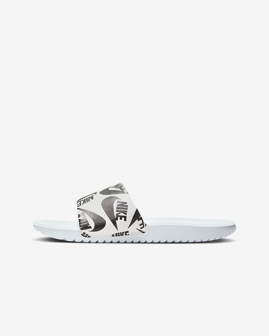 Nike Kawa SE JDI Younger/Older Kids' Slides - Football Grey/Summit White/Black