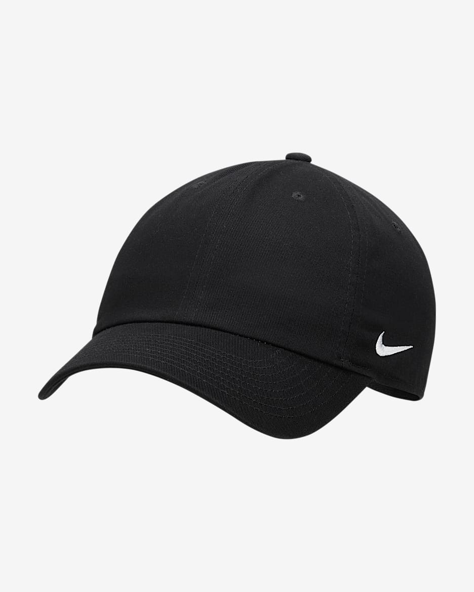 Nike Club Cap Unstructured Cap - Black/White