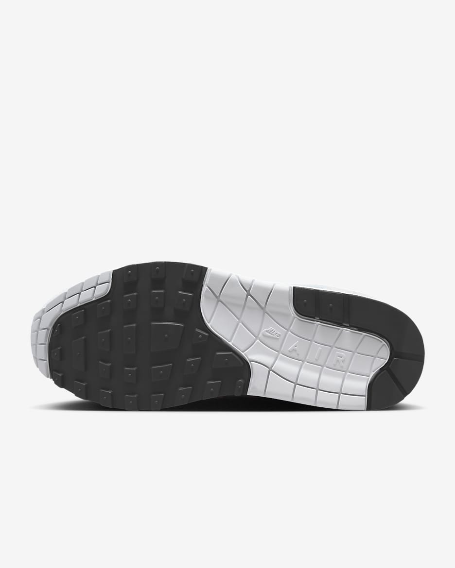 Chaussure Nike Air Max 1 pour femme - Blanc/Platinum Tint/Noir/Football Grey