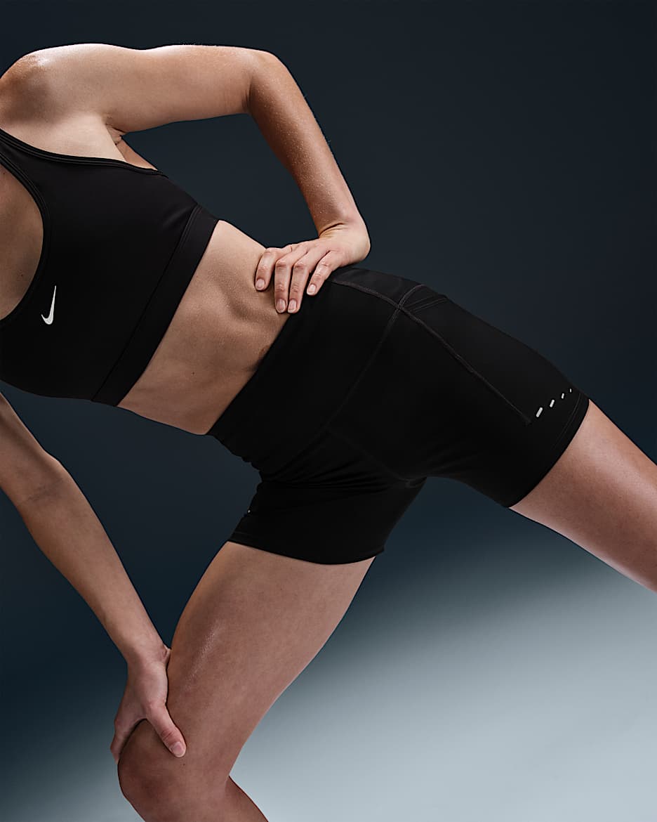Nike Swift Women's High-Waisted 4" Tight Running Shorts with Pockets