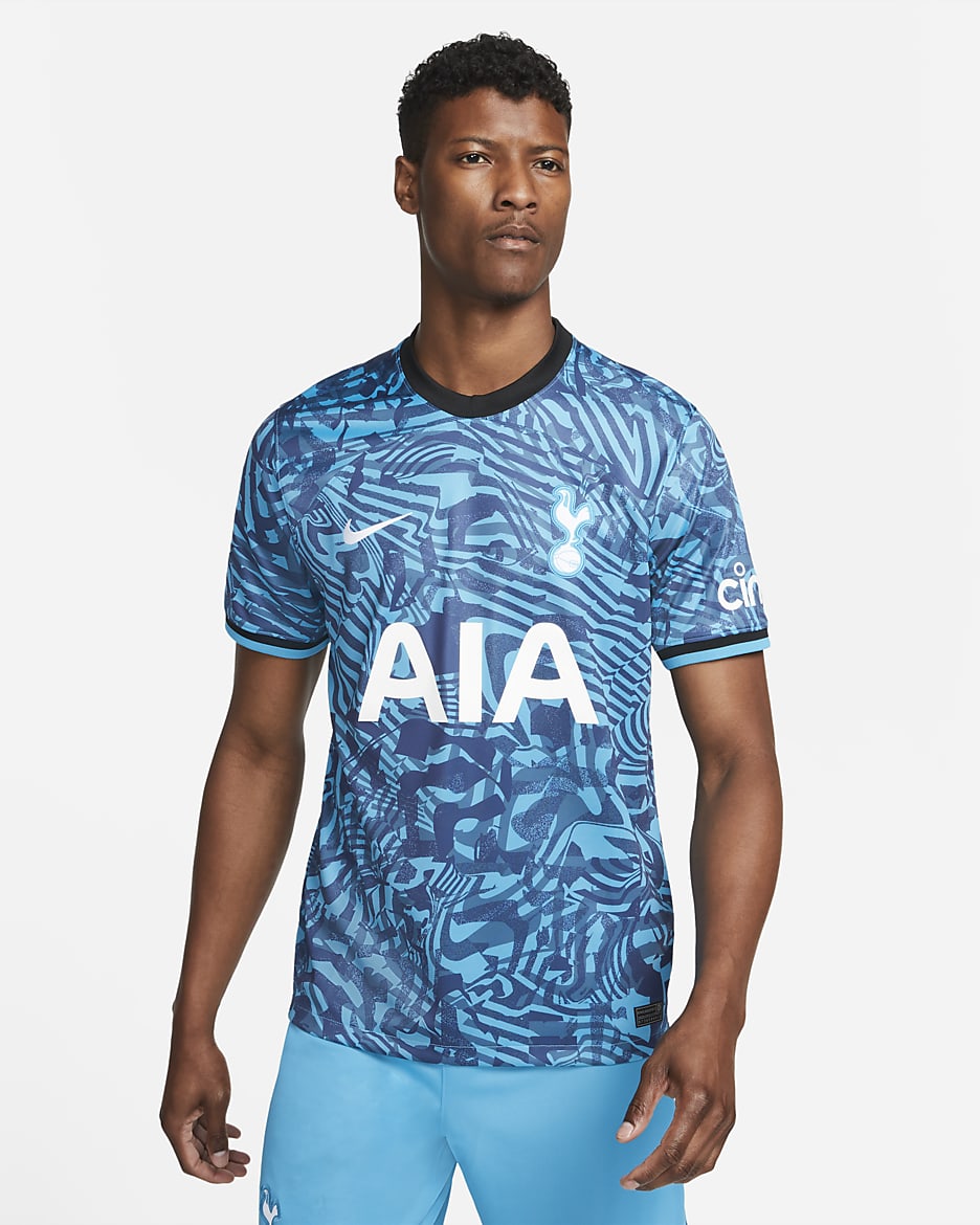 Tottenham Hotspur 2022/23 Stadium Third Men's Nike Dri-FIT Football Shirt - Dark Turquoise/Black/White