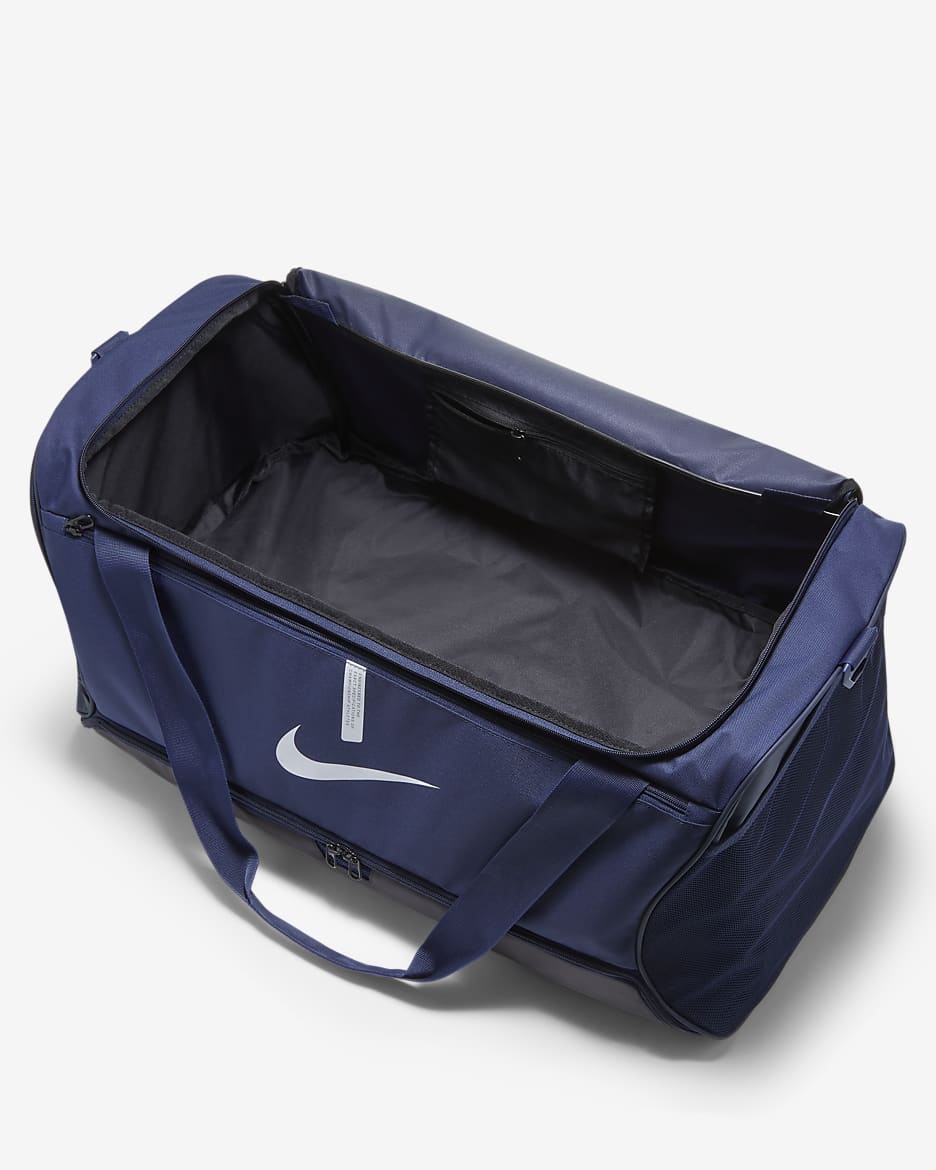 Nike Academy Team Football Duffel Bag (Large, 95L) - Midnight Navy/Black/White