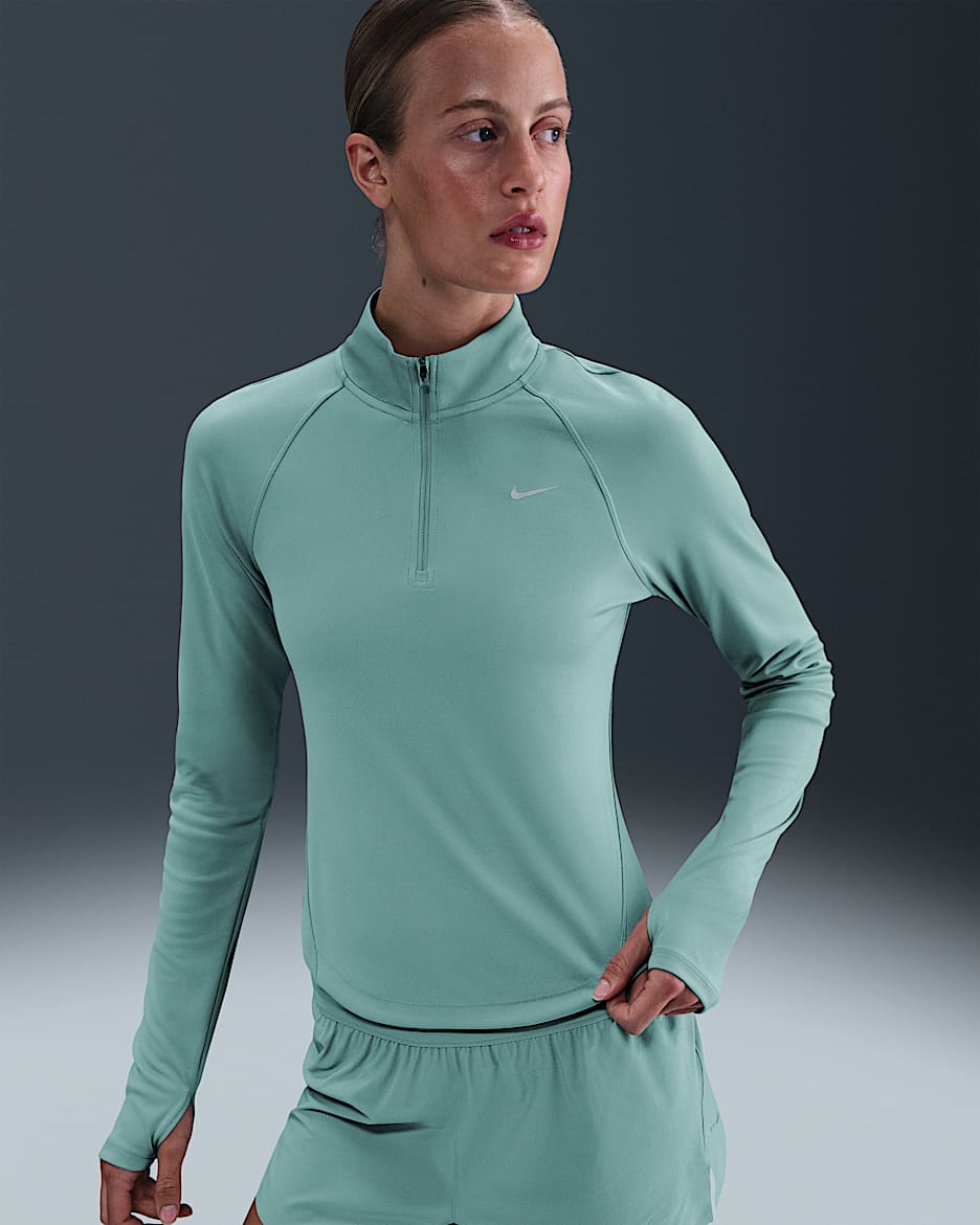 Nike Tempo Women's Dri-FIT 1/4-Zip Running Top - Cannon