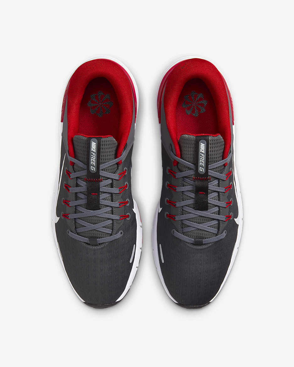 Nike Free Golf NN Golf Shoes - Iron Grey/University Red/Smoke Grey/White