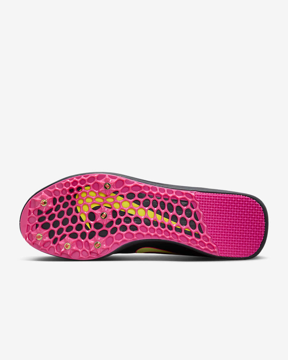 Nike Triple Jump Elite 2 Sabatilles amb claus de salt d'atletisme - Negre/Light Lemon Twist/Fierce Pink