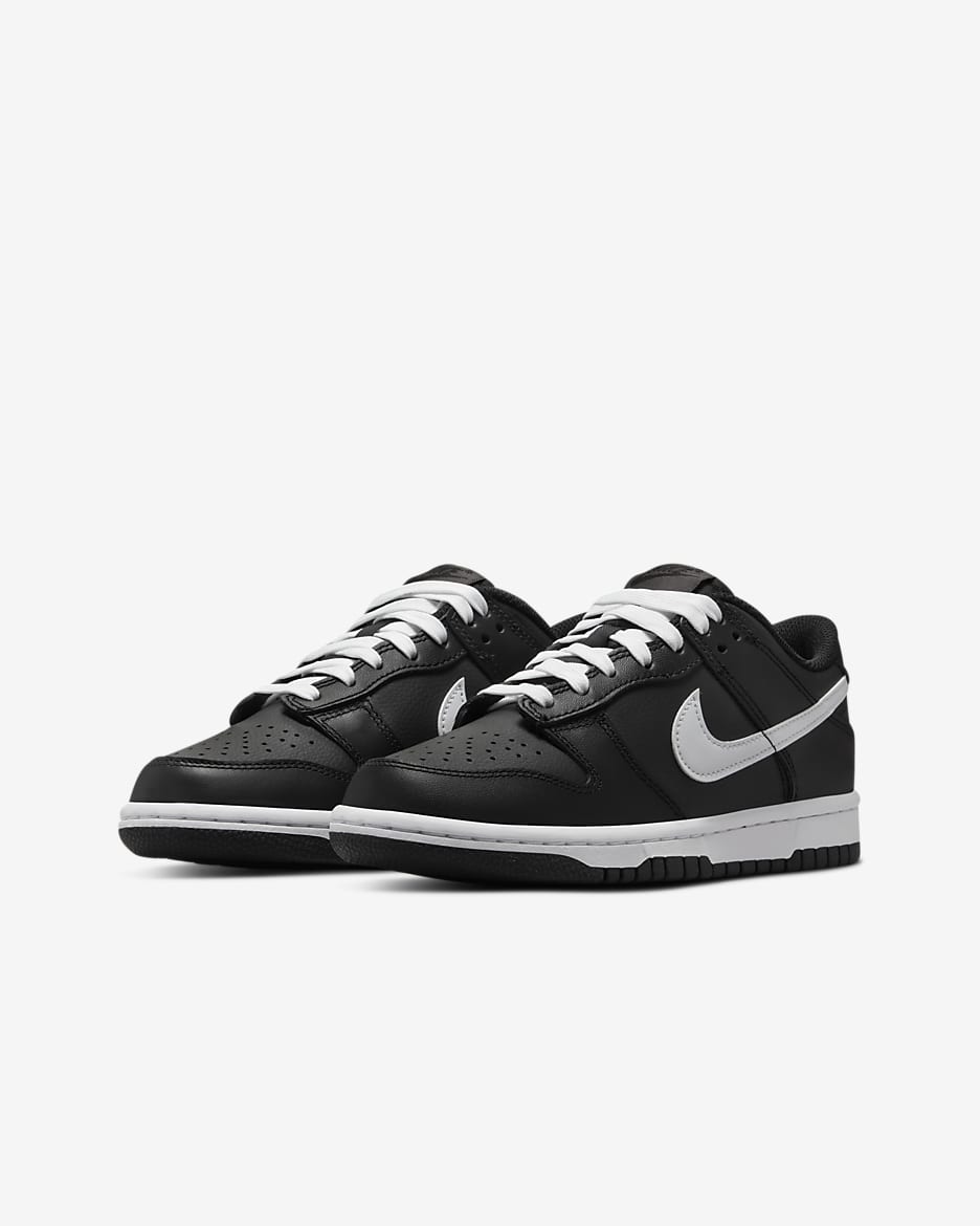 Nike Dunk Low Older Kids' Shoes - Black/Off-Noir/White