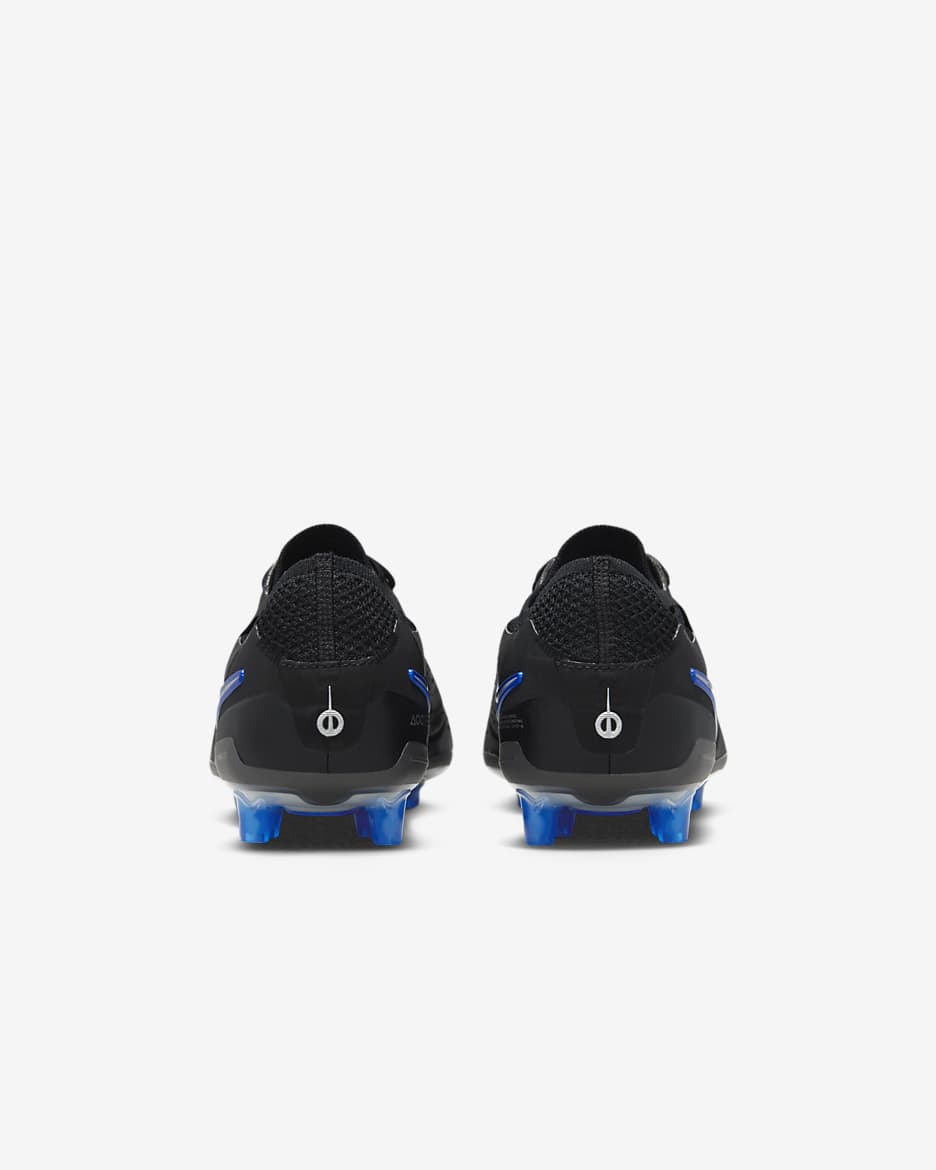 Nike Tiempo Legend 10 Elite Artificial-Grass Soccer Cleats - Black/Hyper Royal/Chrome