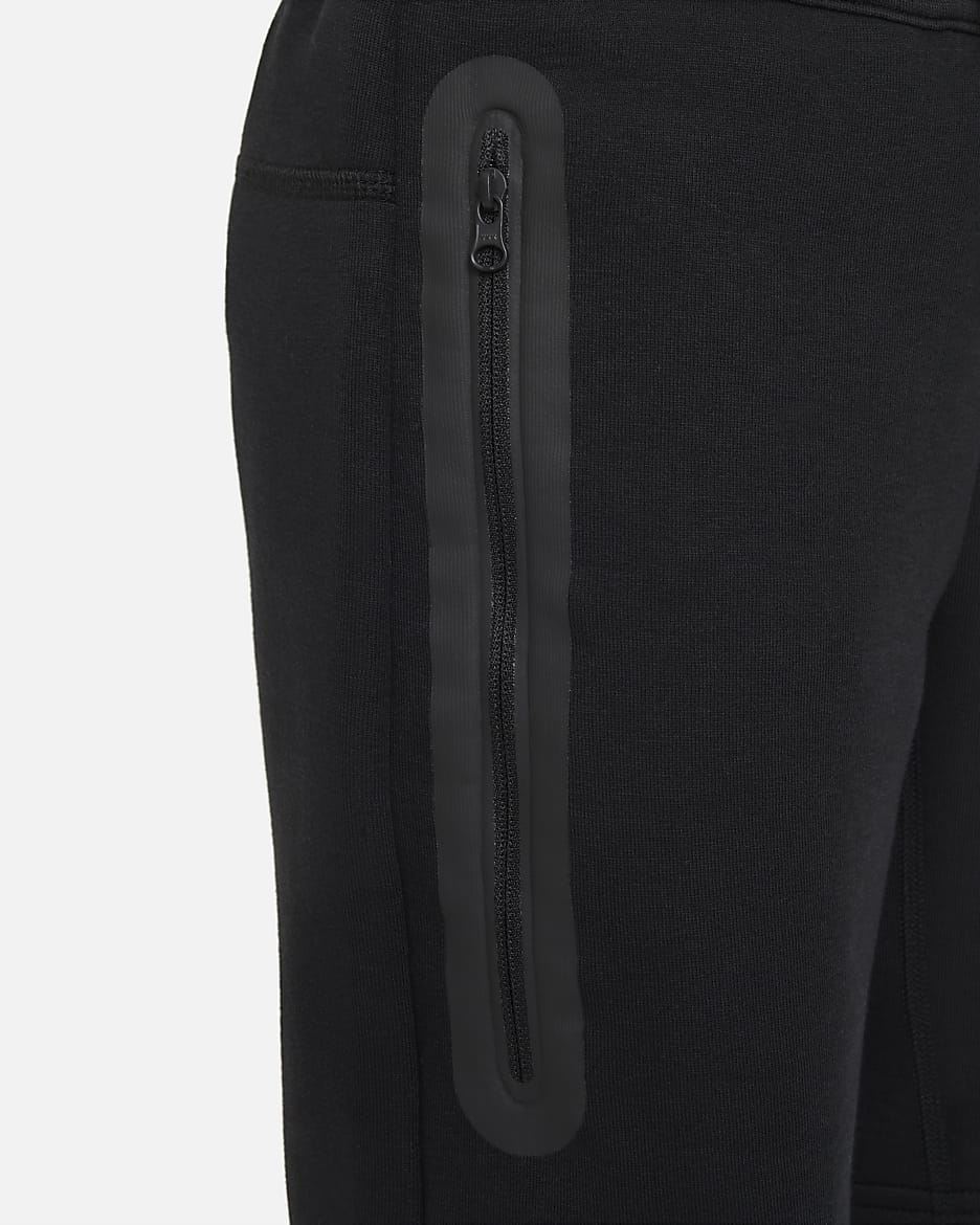 Nike Tech Fleece Pantalons curts - Nen - Negre/Negre/Negre