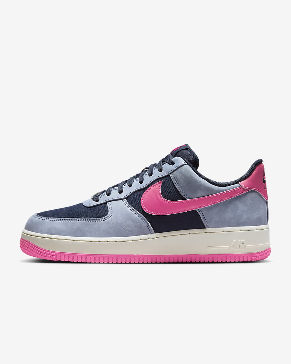 Nike Air Force 1 '07 LX Herrenschuh - Dark Obsidian/Ashen Slate/Green Frost/Pink Blast