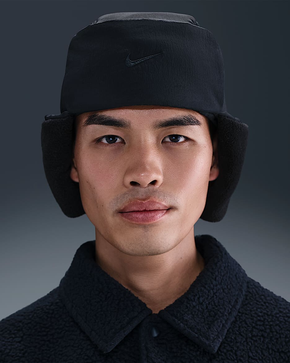 Gorra acolchada con orejeras sin estructura Nike Fly - Negro/Negro/Duna