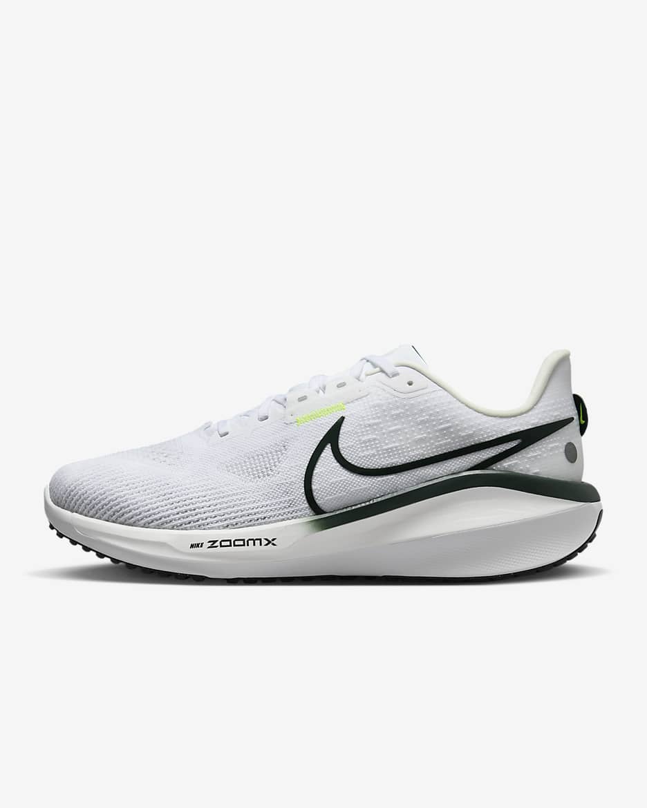 Tenis de correr en carretera para hombre Nike Vomero 17 - Blanco/Vela/Volt/Verde pro