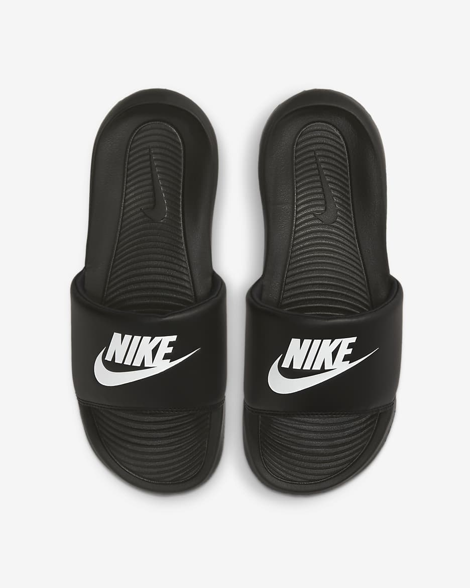 Nike Victori One Women's Slides - Black/Black/White