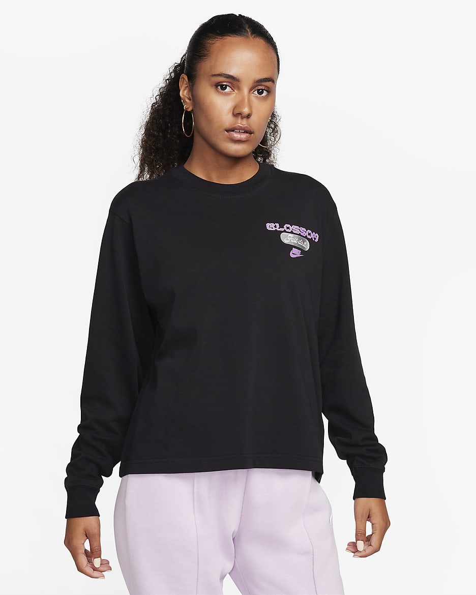 Nike Sportswear Women's Long-Sleeve T-Shirt - Black