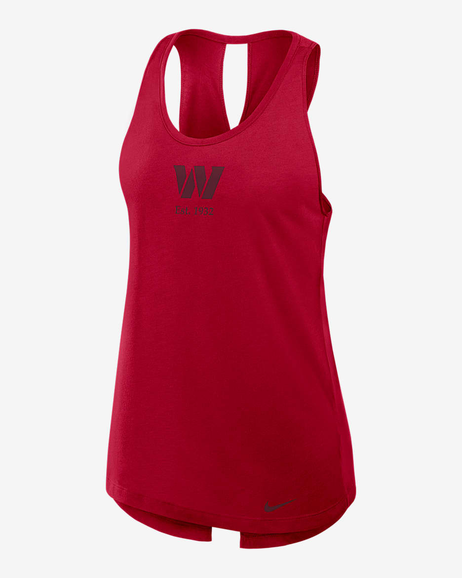 Washington Commanders Established Women's Nike Dri-FIT NFL Tank Top - Burgundy