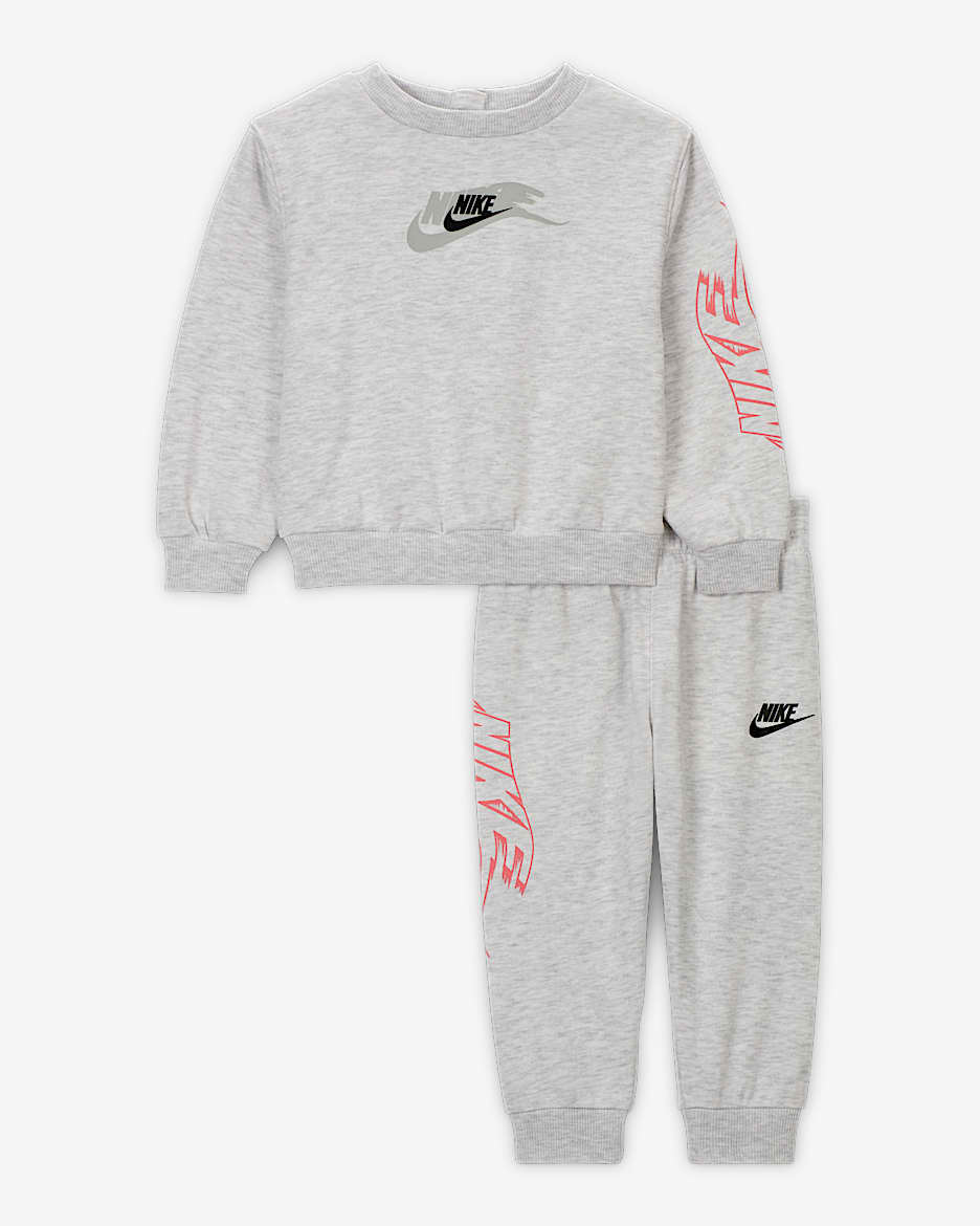 Nike Sportswear Baby On the Move 2-Piece Crew Set - Birch Heather
