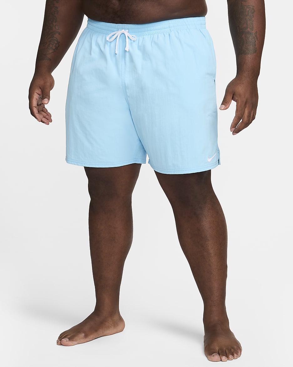 Shorts de voleibol de 18 cm (talla amplia) para hombre Natación Nike - Azul acuario