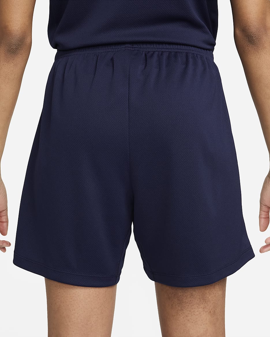 FFF Strike Nike Dri-FIT knit voetbalshorts voor dames - Blackened Blue/Cobalt Bliss/Cobalt Bliss